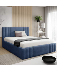 Łóżka tapicerowane Ribo 160x200, podnośnik, stelaż, pojemnik, Gruszka Meble