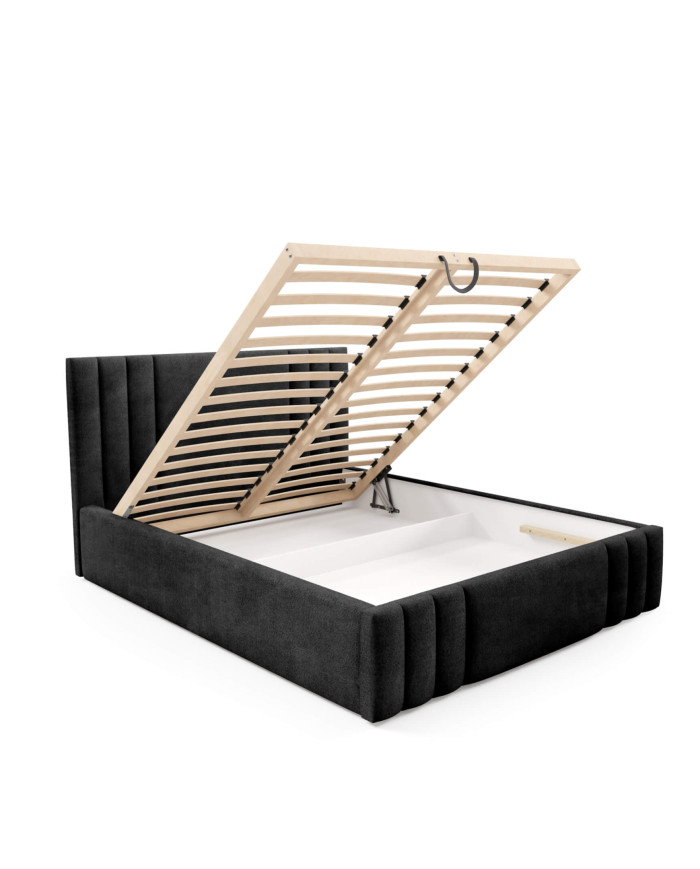 Łóżka tapicerowane Ribo 180x200, podnośnik, stelaż, pojemnik, Gruszka Meble