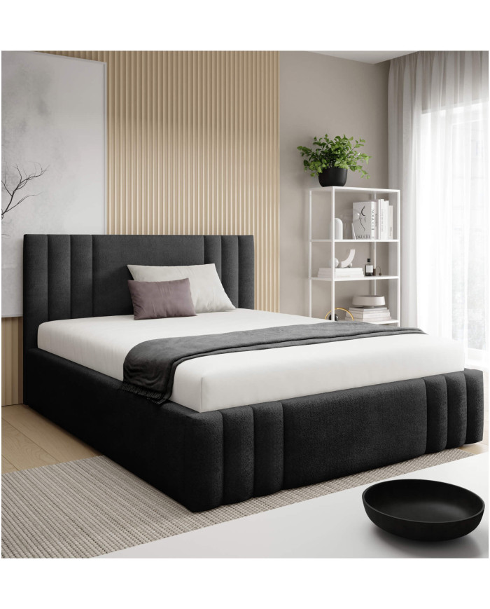 Łóżka tapicerowane Ribo 180x200, podnośnik, stelaż, pojemnik, Gruszka Meble