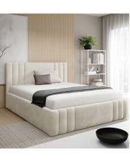 Łóżka tapicerowane Ribo 180x200, podnośnik, stelaż, pojemnik, Gruszka Meble