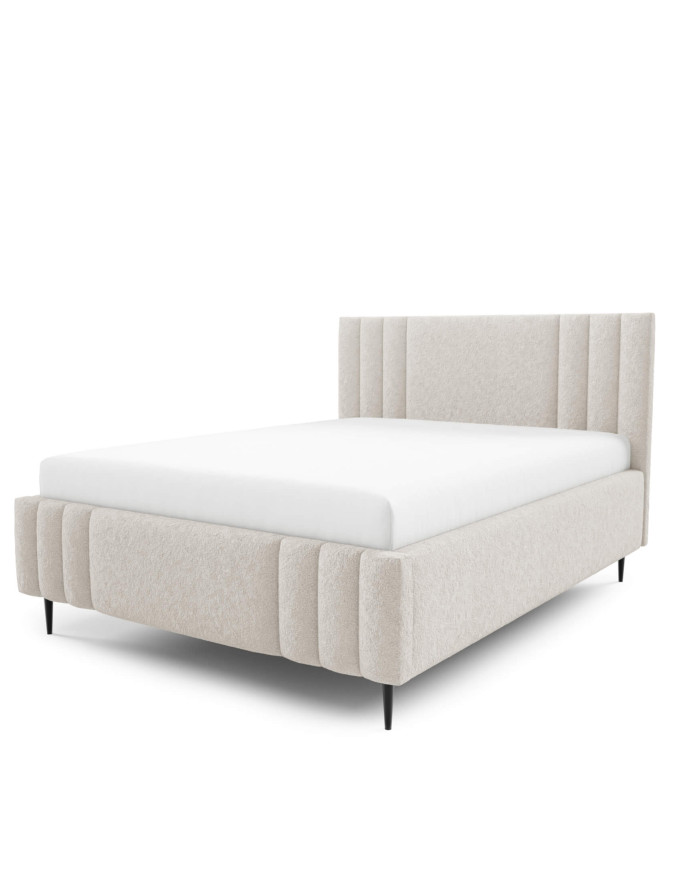 Łóżka tapicerowane Ribo Leg 160x200, podnośnik, stelaż, pojemnik, Gruszka Meble