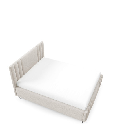 Łóżka tapicerowane Ribo Leg 160x200, podnośnik, stelaż, pojemnik, Gruszka Meble