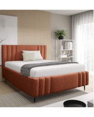 Łóżka tapicerowane Ribo Leg 160x200, podnośnik, stelaż, pojemnik, Gruszka Meble