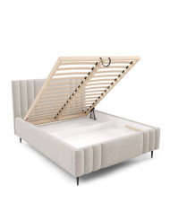 Łóżka tapicerowane Ribo Leg 180x200, podnośnik, stelaż, pojemnik, Gruszka Meble