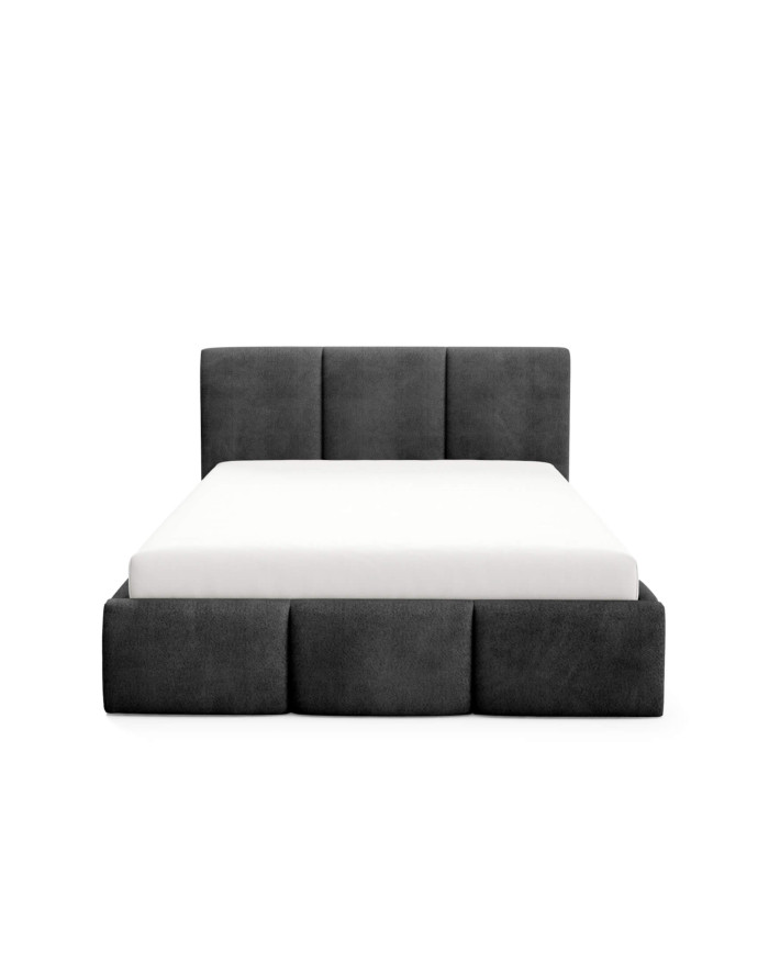 Łóżka tapicerowane Velora 160x200, podnośnik, stelaż, pojemnik, Gruszka Meble