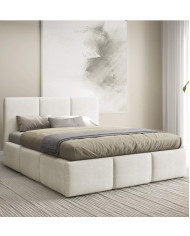 Łóżka tapicerowane Velora 160x200, podnośnik, stelaż, pojemnik, Gruszka Meble