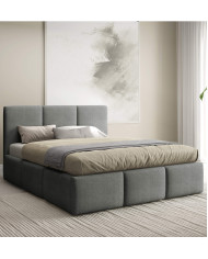 Łóżka tapicerowane Velora 160x200, podnośnik, stelaż, pojemnik, Gruszka Meble