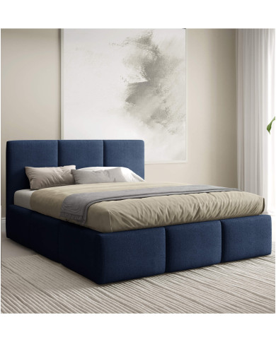 Łóżka tapicerowane Velora 180x200, podnośnik, stelaż, pojemnik, Gruszka Meble