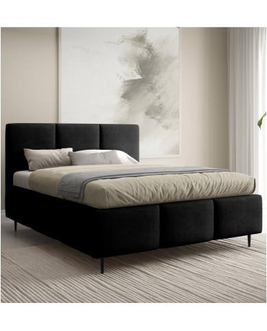 Łóżka tapicerowane Velora Leg 160x200, podnośnik, stelaż, pojemnik, Gruszka Meble