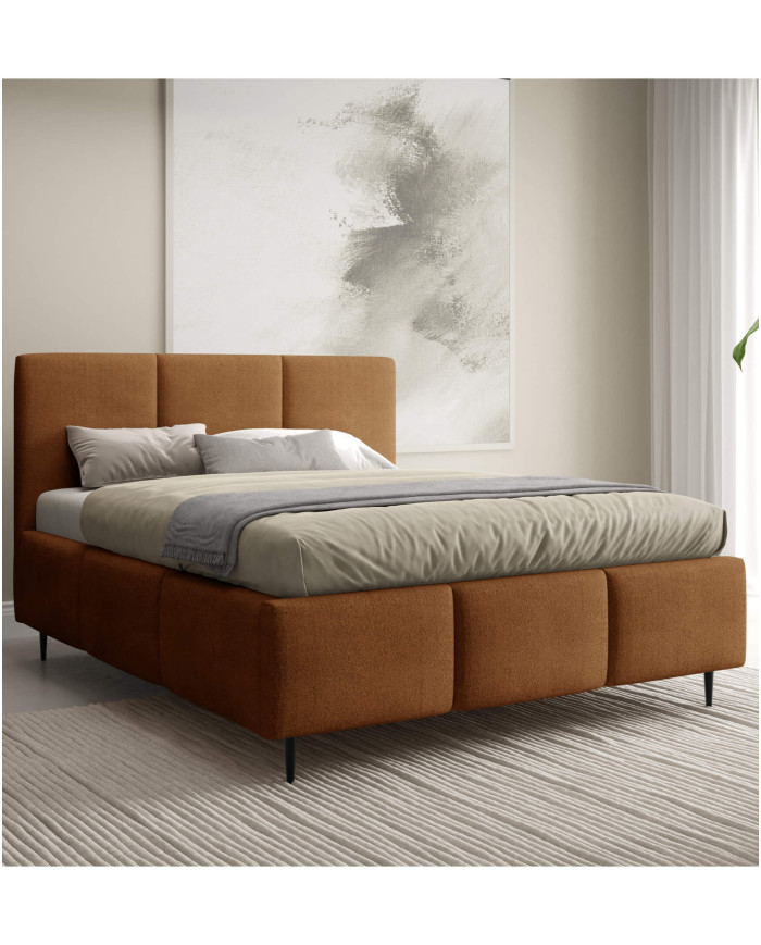Łóżka tapicerowane Velora Leg 180x200, podnośnik, stelaż, pojemnik, Gruszka Meble