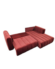 Narożnik Fumo, funkcja spania, pojemnik, Laski Meble