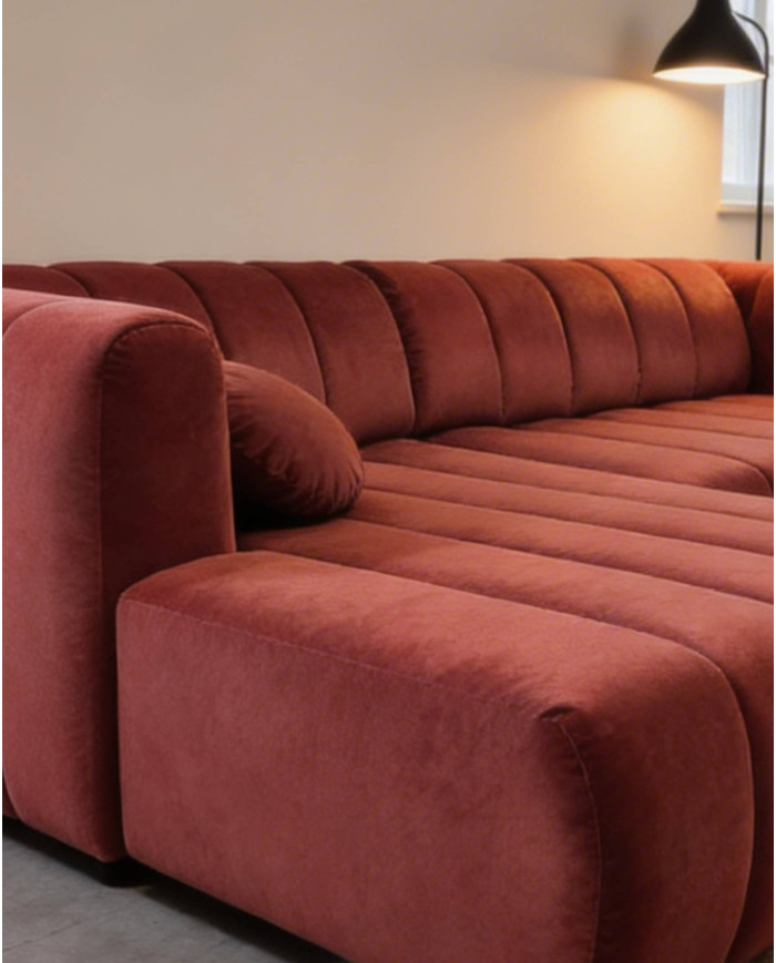 Narożnik Fumo, funkcja spania, pojemnik, Laski Meble