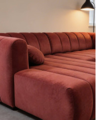 Narożnik Fumo, funkcja spania, pojemnik, Laski Meble