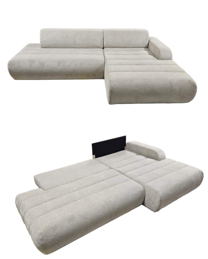 Narożnik Lino, funkcja spania, pojemnik, Laski Meble