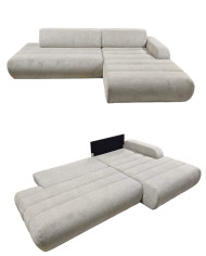Narożnik Lino, funkcja spania, pojemnik, Laski Meble