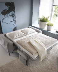 Sofa Gandi 140, włoska funkcja spania, materac, Wersal