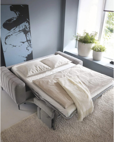 Sofa Gandi 160, włoska funkcja spania, materac, Wersal