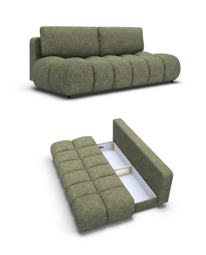 Sofa Moko, funkcja spania, pojemnik, Laski Meble