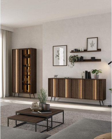 Łóżko sypialniane Amaro 160x200, tapicerowany zagłówek, pojemnik, Dąb dunin, Laski Meble