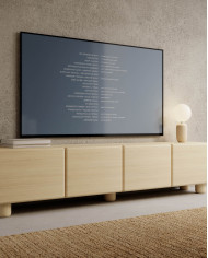 Komoda wysoka Lomo 4D, czterodrzwiowa, Dąb vicenza, Laski Meble