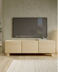 Komoda Lomo 2D3S, dwudrzwiowa z trzema szufladami, Dąb vicenza, Laski Meble