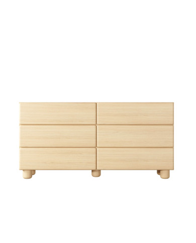 Komoda Lomo 6S, z szufladami, Dąb vicenza, Laski Meble