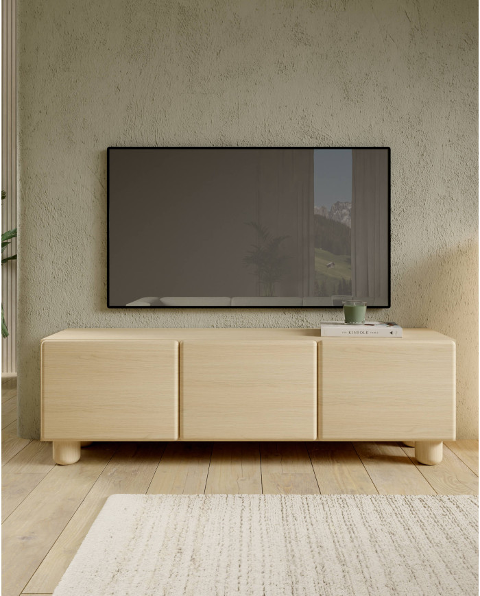 Komoda Lomo 1D3S, jednodrzwiowa z szufladami, Dąb vicenza, Laski Meble