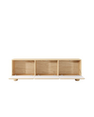 Szafka rtv Lomo 3D, trzydrzwiowa, Dąb vicenza, Laski Meble