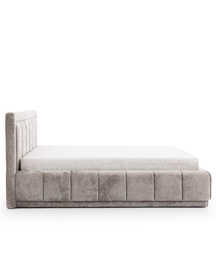 Łóżka tapicerowane Augusto 160x200 cm, pojemnik, stelaż z podnośnikami, STAGRA