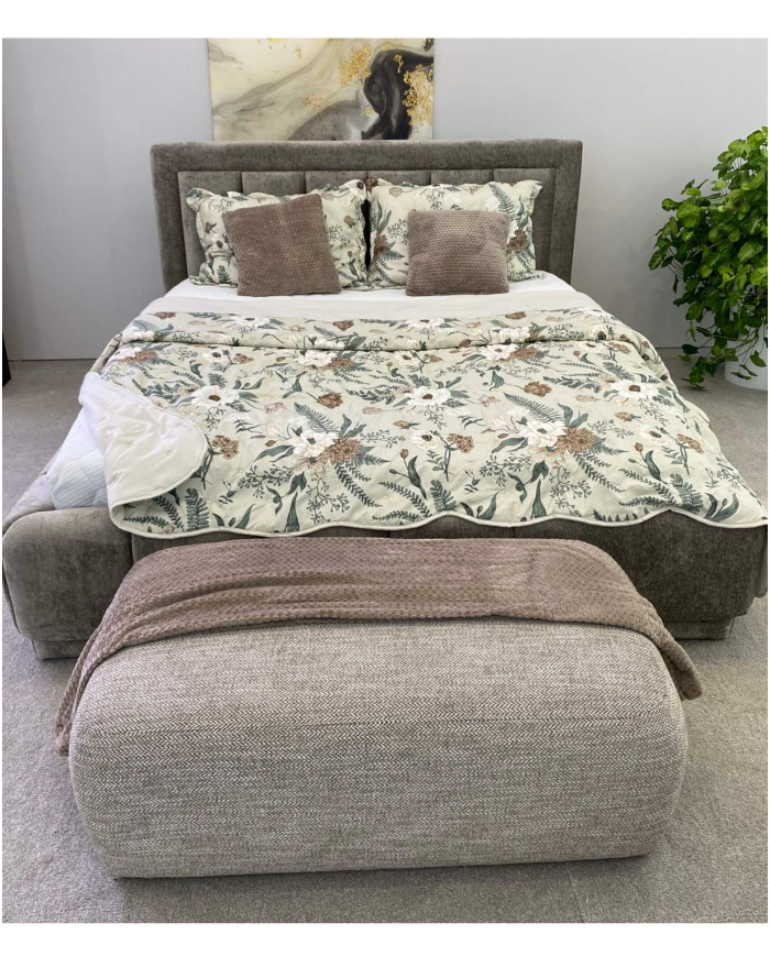 Łóżka tapicerowane Augusto 160x200 cm, pojemnik, stelaż z podnośnikami, STAGRA