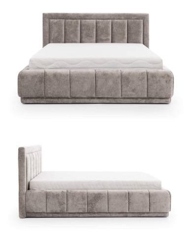 Łóżka tapicerowane Augusto 180x200 cm, pojemnik, stelaż z podnośnikami, STAGRA