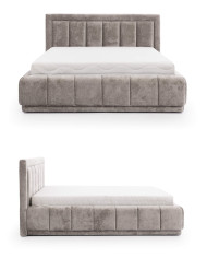 Łóżka tapicerowane Augusto 180x200 cm, pojemnik, stelaż z podnośnikami, STAGRA