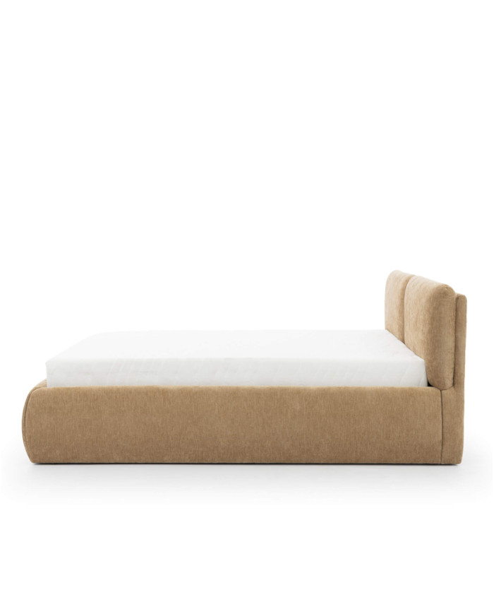 Łóżka tapicerowane Dionizos 160x200 cm, pojemnik, stelaż z podnośnikami, STAGRA