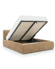 Łóżka tapicerowane Dionizos 180x200 cm, pojemnik, stelaż z podnośnikami, STAGRA