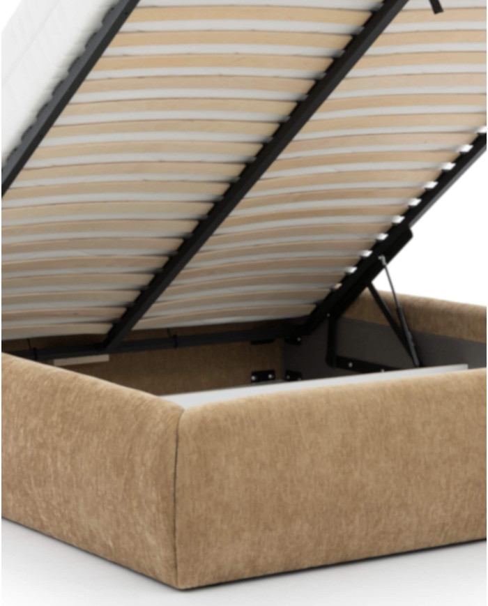 Łóżka tapicerowane Dionizos 180x200 cm, pojemnik, stelaż z podnośnikami, STAGRA