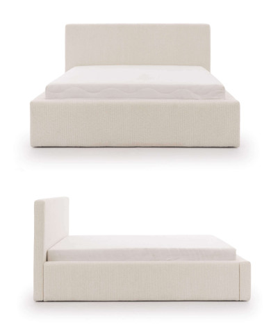 Łóżka tapicerowane Zeus 160x200 cm, pojemnik, stelaż z podnośnikami, STAGRA