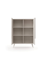 Komoda Wysoka Mavera 2D, dwudrzwiowa, Kaszmir, Laski Meble