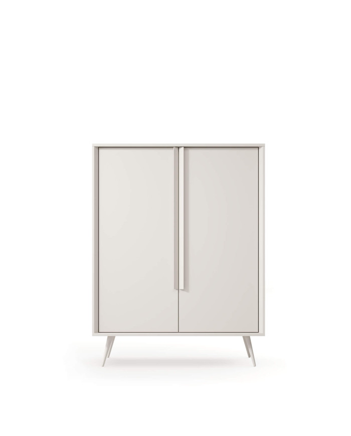 Komoda Wysoka Mavera 2D, dwudrzwiowa, Kaszmir, Laski Meble