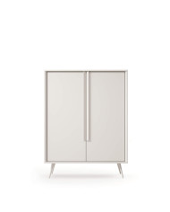 Komoda Wysoka Mavera 2D, dwudrzwiowa, Kaszmir, Laski Meble