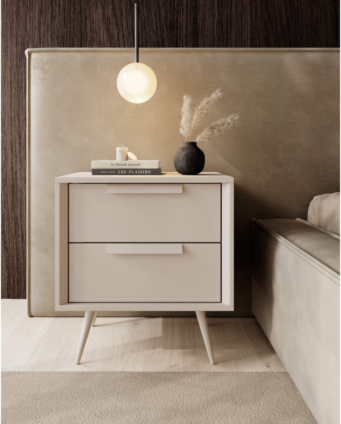 Komoda Wysoka Mavera 2D, dwudrzwiowa, Kaszmir, Laski Meble