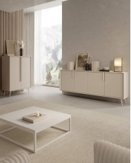 Komoda Wysoka Mavera 2D, dwudrzwiowa, Kaszmir, Laski Meble