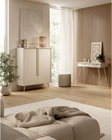 Komoda Wysoka Mavera 2D, dwudrzwiowa, Kaszmir, Laski Meble