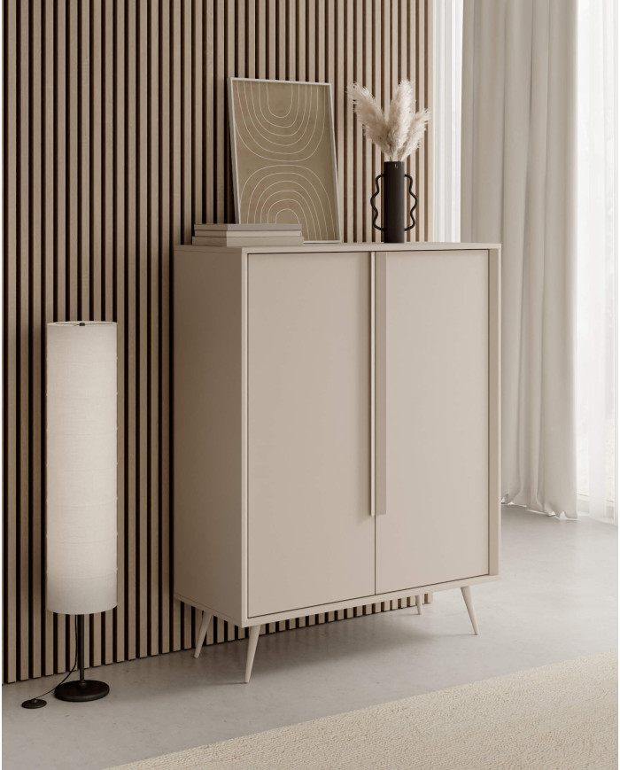 Komoda Mavera 4D, czterodrzwiowa, Kaszmir, Laski Meble