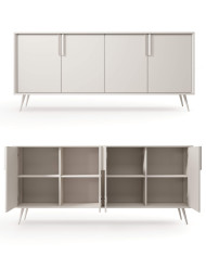 Komoda Mavera 4D, czterodrzwiowa, Kaszmir, Laski Meble