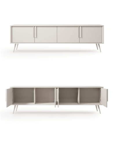 Szafka rtv Mavera 4D, czterodrzwiowa, Kaszmir, Laski Meble