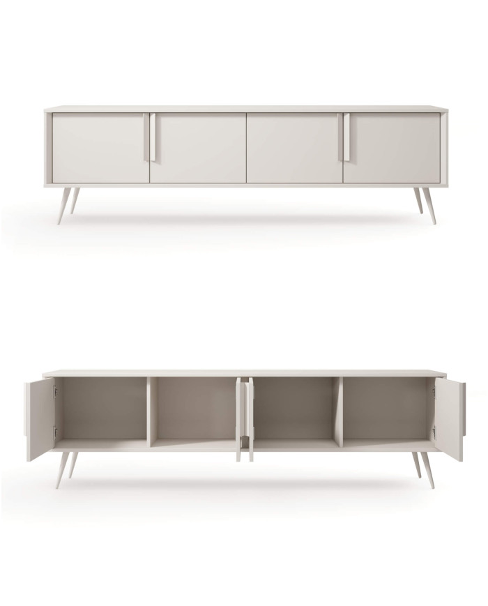 Szafka rtv Mavera 4D, czterodrzwiowa, Kaszmir, Laski Meble