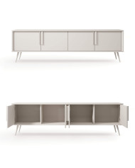 Szafka rtv Mavera 4D, czterodrzwiowa, Kaszmir, Laski Meble