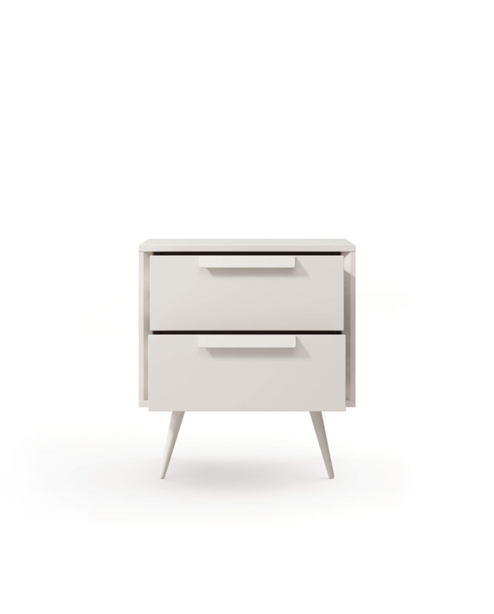 Szafka nocna Mavera 2S, z szufladami, Kaszmir, Laski Meble