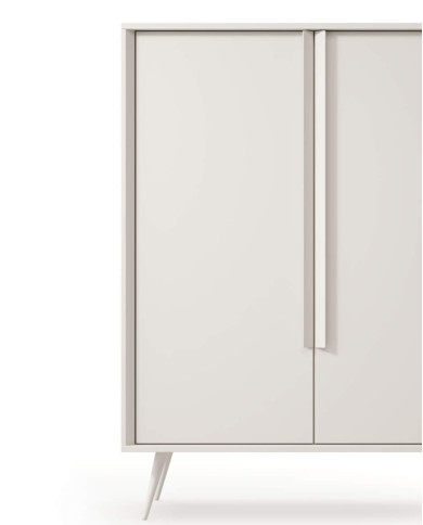 Komoda Wysoka Mavera 2D, dwudrzwiowa, Kaszmir, Laski Meble