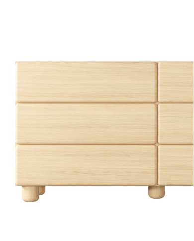 Komoda Lomo 6S, z szufladami, Dąb vicenza, Laski Meble